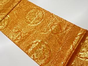 リサイクル 華文に古典柄模様織出し袋帯